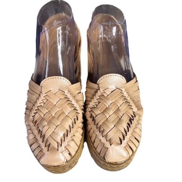 Platform authentic mexican huarache sandals - Picture 2 of 6